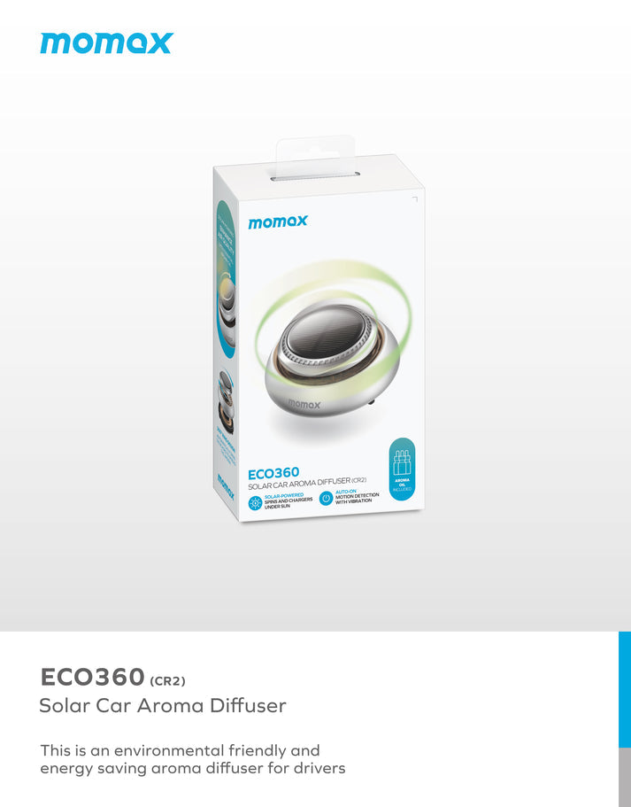 Eco360 Solar Power Aroma Diffuser CR2