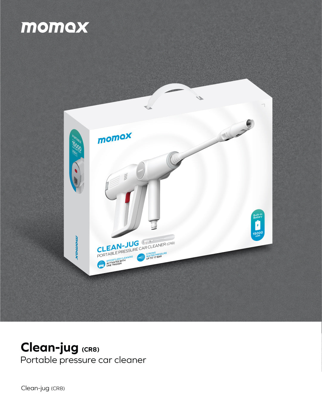 Clean-Jug Portable Pressure Car Cleaner CR8