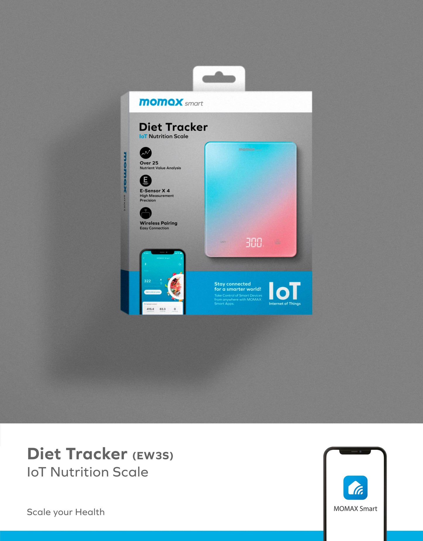 Diet Tracker IoT Nutrition Scale EW3S