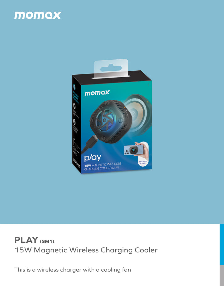 Play Magnetic Wireless Charging Cooler GM1D