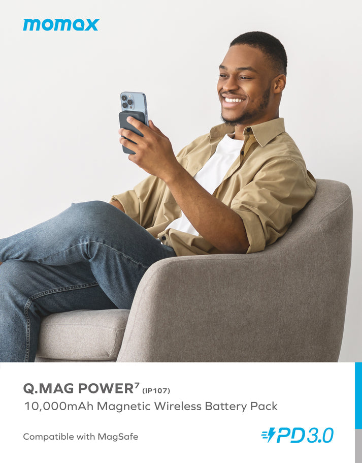 Q.Mag Power 7 Magnetic Wireless Battery Pack 10000mAh IP107