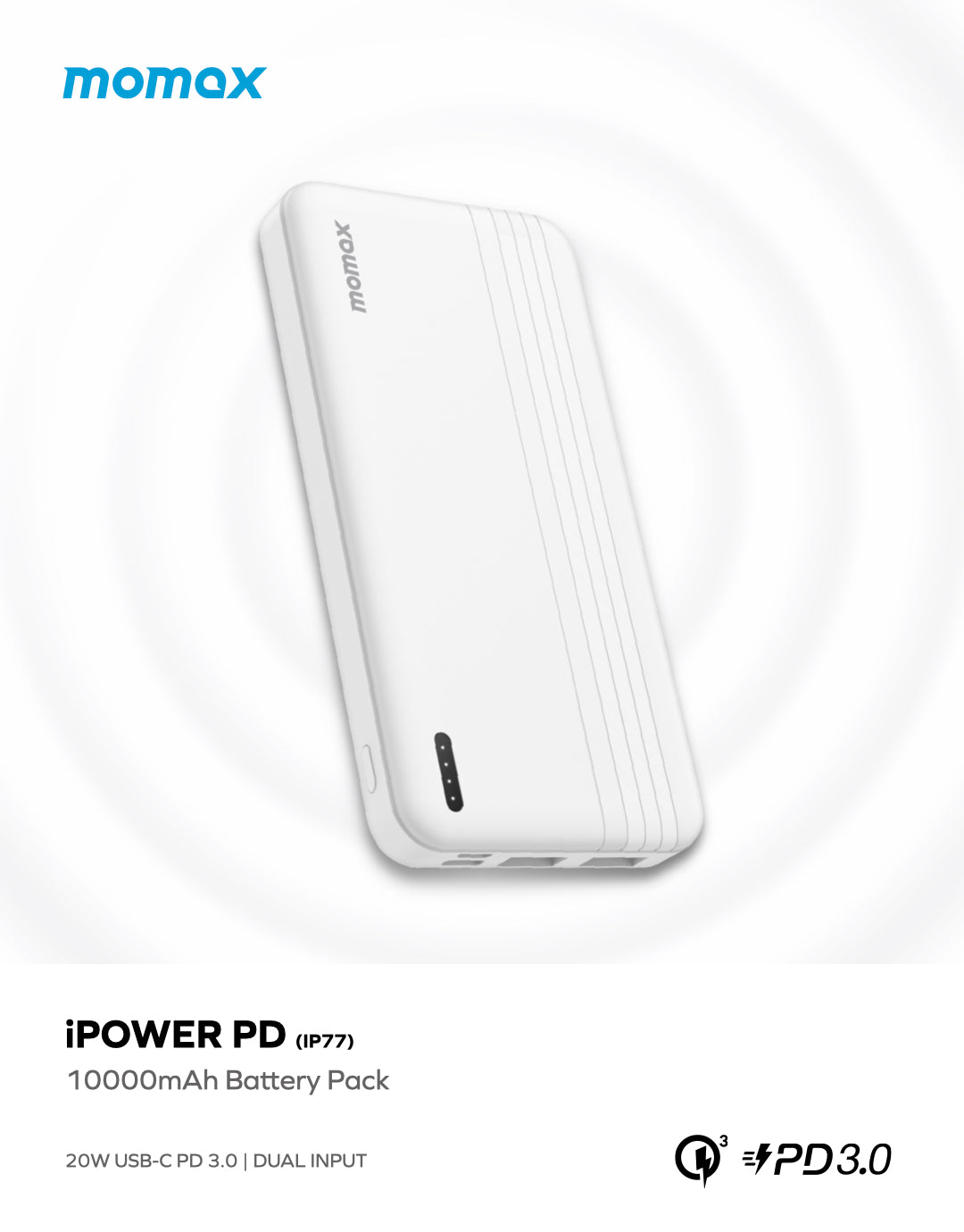 iPower PD Fast Charging Power Bank 10000mAh IP77