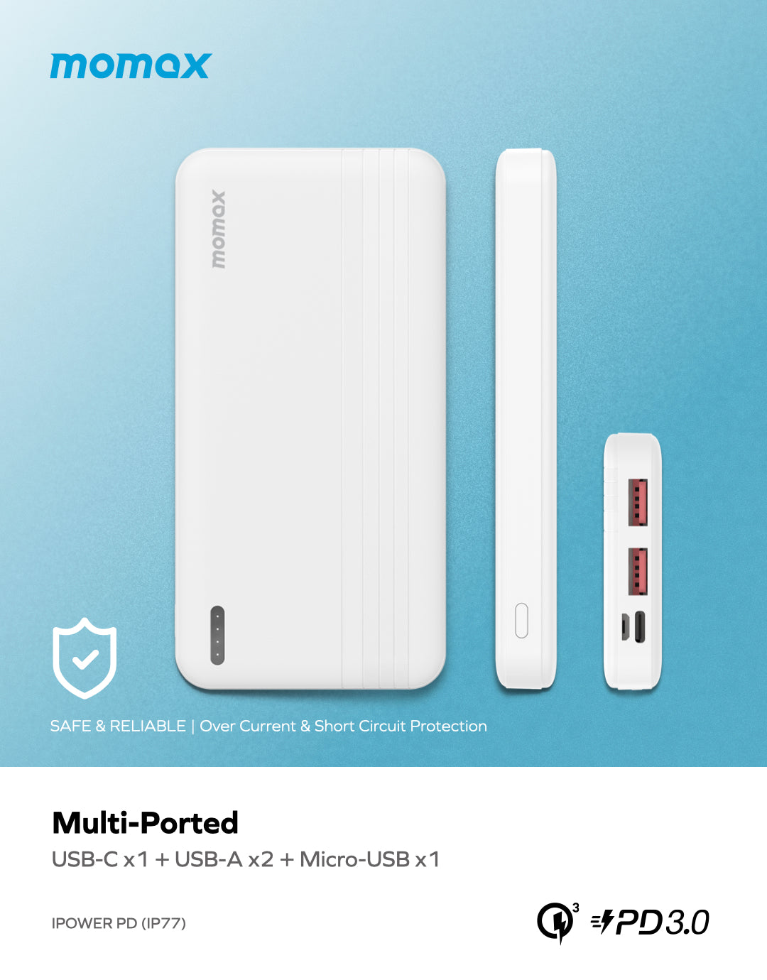 iPower PD Fast Charging Power Bank 10000mAh IP77