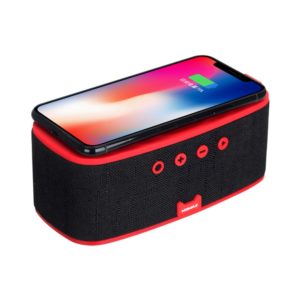 Q.Zonic Wireless Charging Bluetooth Speaker QS1 - Red