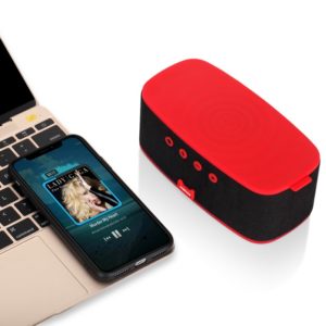 Q.Zonic Wireless Charging Bluetooth Speaker QS1 - Red
