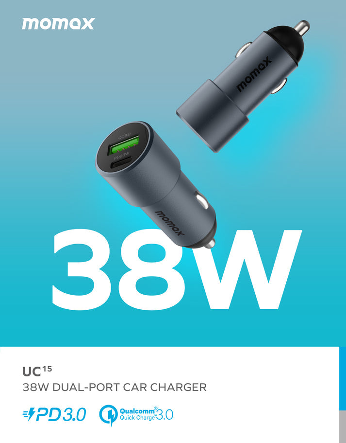 38W Dual-port Car Charger UC15