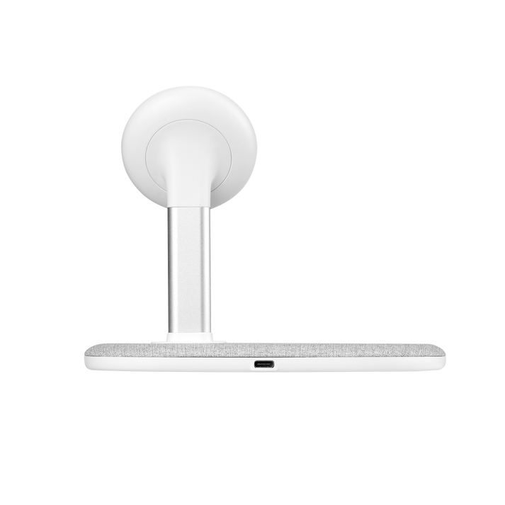 Q.Mag Dual Magnetic Wireless Charging Stand UD20 - Light Grey