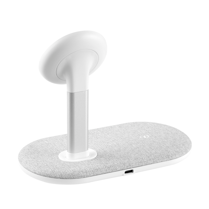 Q.Mag Dual Magnetic Wireless Charging Stand UD20 - Light Grey