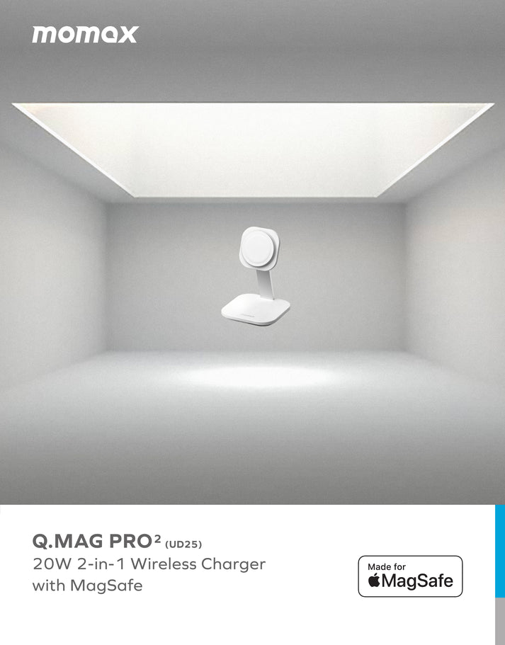 Q.Mag Pro 2 2-in-1 Wireless Charger with MagSafe UD25