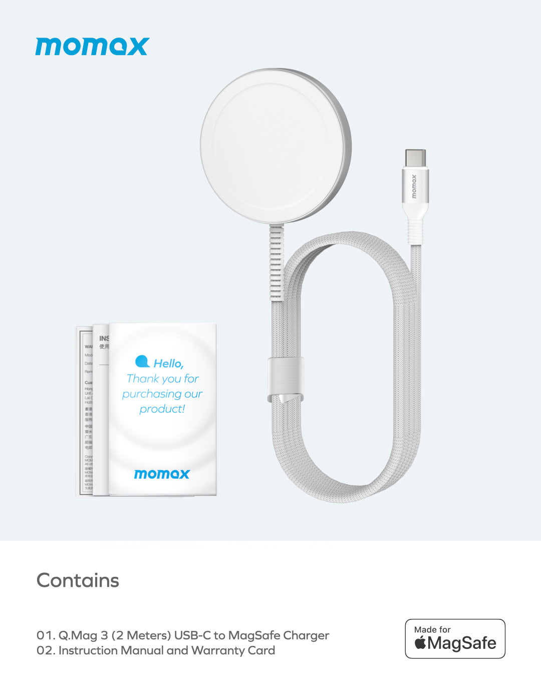 Q.Mag 3 15W Wireless Charger with MagSafe UD29MFI