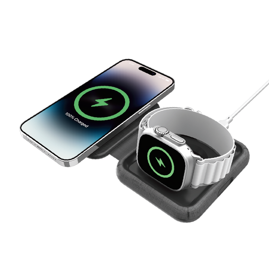 Q.Mag Go Folding MageSafe 2-in-1 Wireless Charger UD30MFI