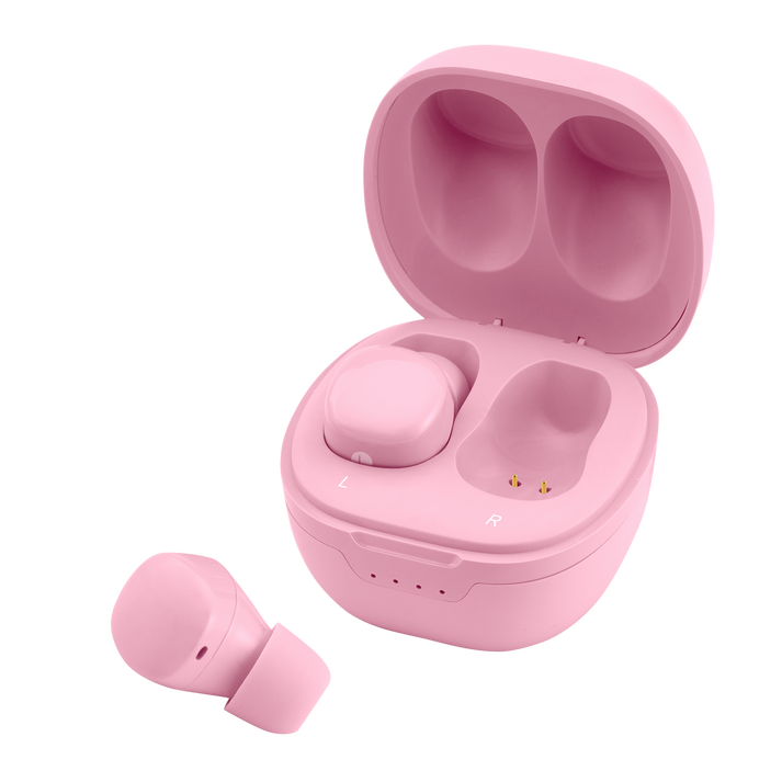 Pills mini True Wireless Bluetooth Earbuds & Charging Case Pack BT6 - Pink