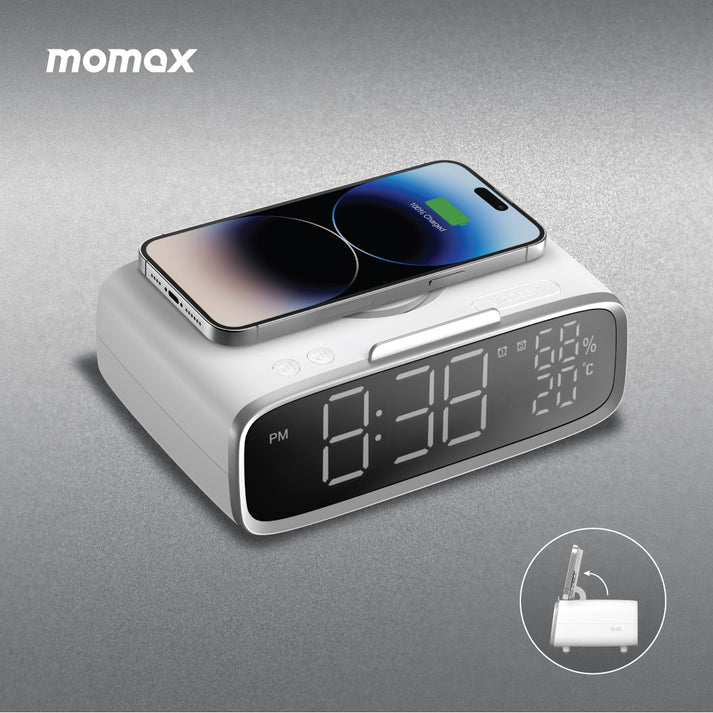 Q.Clock5 Digital Clock with Wireless Charging QC5